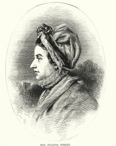 Signora Susanna Wesley (incisione) da English School
