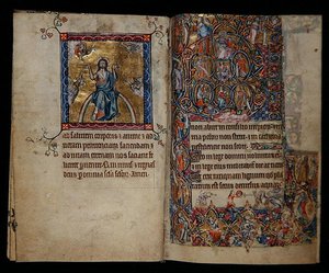Ms 1-2005, ff.8v-9r: Cristo in giudizio e l