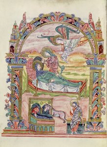 Ms 274 (Y-6) fol.32v Natività, dal Messale di Roberto di Jumieges, c.1016 da English School