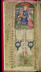 Ms 41-1950, f.2v: Pagina di dedica da un Libro d