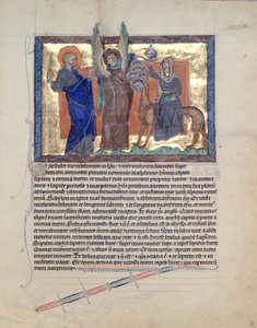 Ms L.A. 139-Lisboa fol.59 Un angelo che guida San Giovanni Evangelista alla Prostituta di Babilonia, dall