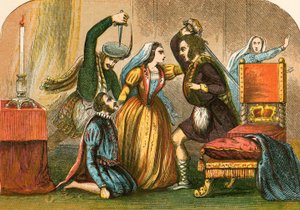 Omicidio di David Rizzio alla presenza di Maria Stuarda da English School