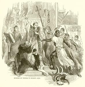 Omicidio di Thomas Becket, 1170 da English School