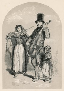 Musica in strada, 1849 da English School