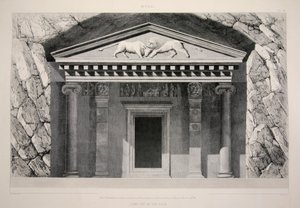Myra - Tomba scavata nella roccia, pub. 1863 da English School