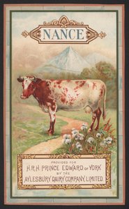 Nance, pubblicità per la Aylesbury Dairy Company da English School