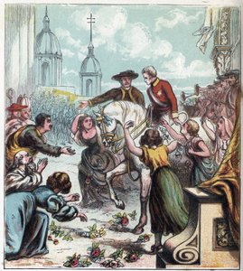 Guerra napoleonica: Il Duca di Wellington (1769-1852) liberò Madrid dalla presa francese nel 1812. Wellington a Madrid