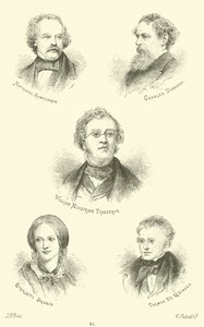 Nathaniel Hawthorne, Charles Dickens, William Makepeace Thackeray, Charlotte Bronte, Thomas De Quincey da English School
