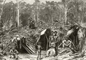 Accampamento degli Aborigeni Nativi, c.1880, da 