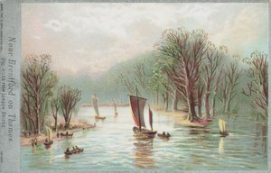 Vicino a Brentford sul fiume Tamigi da English School