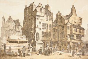 Casa Netherbow, Edimburgo come era nel 1843, da 