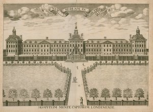 Nuovo Ospedale Bedlam, Moorfields, Londra da English School