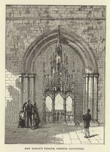 Nuovo trono del vescovo, cattedrale di Chester da English School