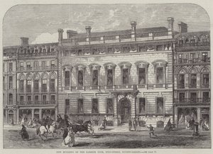Nuovo edificio del Garrick Club, King-Street, Covent-Garden (incisione) da English School