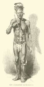 Suonatore di flauto della Nuova Caledonia da English School