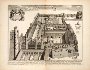 New College, tavola 19 da Oxonia Illustrata di David Loggon, Oxford 1675 da English School