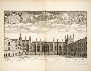 New College, tavola 20 da Oxonia Illustrata di David Loggon, Oxford 1675 da English School