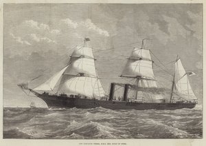 Nuova nave di dispaccio, HMS Iris, costruita in acciaio