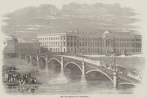 Il nuovo ponte di ferro a San Pietroburgo da English School