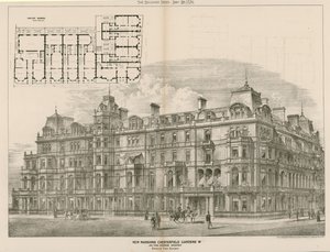 New Mansions, Chesterfield Gardens, Londra W, John Thomas Wimperis, architetto da English School