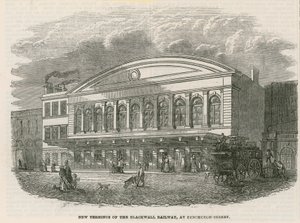 Nuovo capolinea della Blackwall Railway a Fenchurch Street, Londra da English School