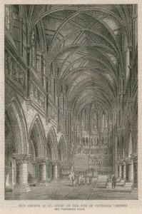 Nuova chiesa di San Pietro sul sito dei Vauxhall Gardens da English School