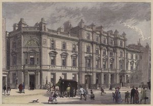 Nuovo tribunale e stazione di polizia, Bow Street, Londra, c1880 da English School