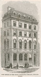 Nuovi uffici della Royal Insurance Company, Lombard Street, Londra da English School