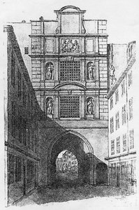 Prigione di Newgate (litografia) da English School