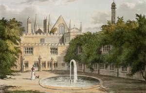 Newstead Abbey, da R. Ackermanns Repository of Arts, 1827 da English School