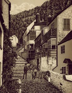 North Devon: Clovelly, Strada principale