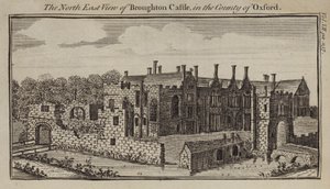 Vista nord-est del Castello di Broughton, Oxfordshire da English School
