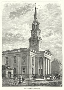 Chiesa di North Leith (incisione) da English School