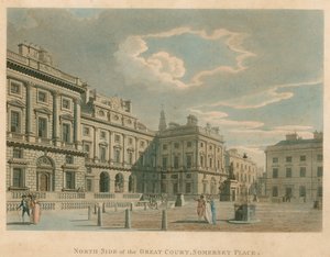 Lato nord del Grande Cortile, Somerset Place (Somerset House), Strand, Londra