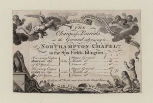 Cappella di Northampton, biglietto da visita