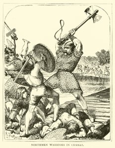 Guerrieri nordici in combattimento da English School