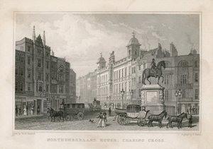 Northumberland House, Charing Cross. Ufficio della Lotteria di Bish, No 9 Charing Cross, accanto al Golden Cross Hotel da English School