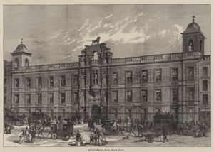 Northumberland House, Facciata sullo Strand (incisione) da English School