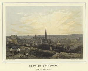 Cattedrale di Norwich, dalla East Hill
