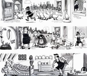 Illustrazione di una filastrocca da English School