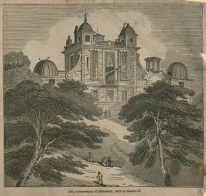 Osservatorio a Greenwich, Londra, costruito da Carlo II da English School