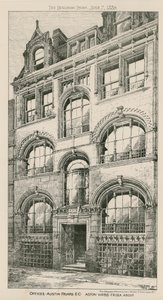 Uffici, Austin Friars, Londra EC, Aston Webb, architetto da English School