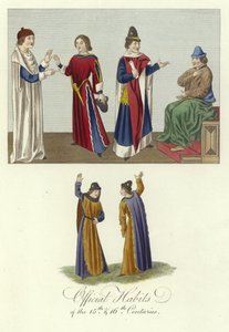 Abiti ufficiali del XV e XVI secolo da English School