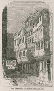 Vecchie camere in Middle Temple Lane da English School