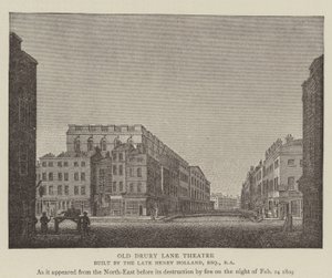Il vecchio teatro Drury Lane da English School