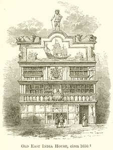 Vecchia East India House, circa 1650 da English School
