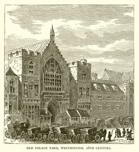 Old Palace Yard, Westminster, XVIII secolo da English School