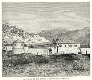 Antico Palazzo del Principe di Montenegro, Cettigne (incisione)
