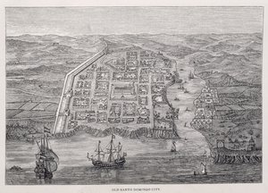 Vecchia città di Santo Domingo al tempo della spedizione di Drake, da 
