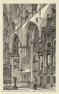 Vecchia St Paul, navata nord del coro, tombe dei conti di Pembroke da English School
